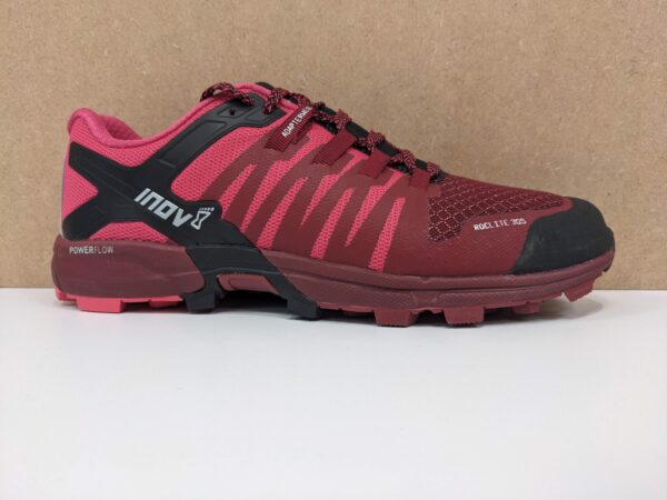 Women's Inov8 Roc Lite 305 in dark pink - outside