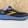 Women's Brooks Divide 3 in Black / Blue / Yellow - outside